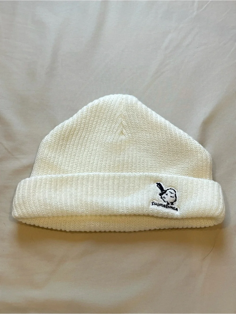 NEW Shimaenaga Hokkaido White Knit Beanie Hat
